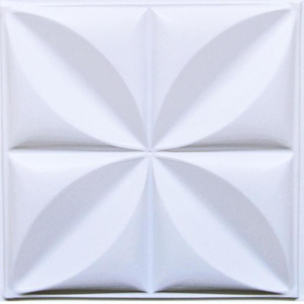 Imagem de 5 Placas de Revestimento 3D Floral PVC Relevo 50x50cm Adesiva