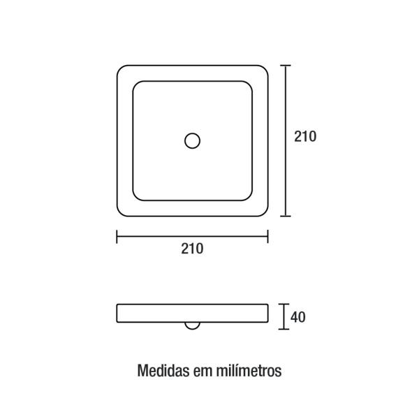 Imagem de 5 Plafon Luminaria Led Com Sensor Presença Sobrepor 18w 20cm