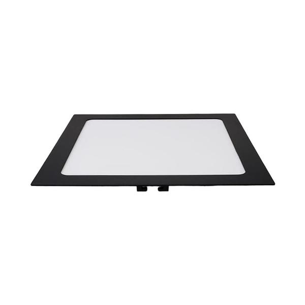 Imagem de 5 Plafon Painel Led 18W Embutir Slim Quadrado Bivolt Preto