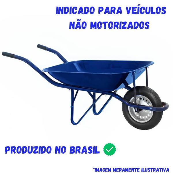 Imagem de 5 Pneu 3,25x8 Para Carrinho Pedreiro Carriola 150kg Levorin