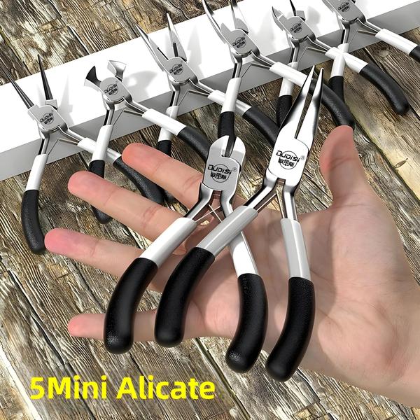 Imagem de 5 Polegada Multi-função Mini Alicates Conjunto De Fio De Aço Corte Apontado Chanfrado Boca Longa Diy