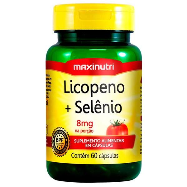 Imagem de 5 potes licopeno + selenio 500mg 60cps maxinutri