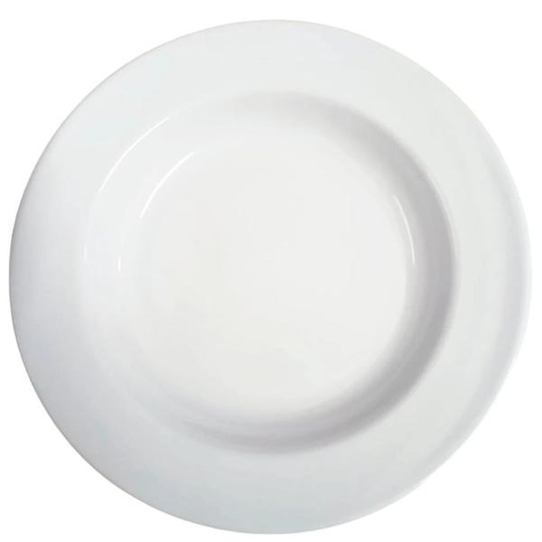 5 Pratos Fundos 25 Cm em Melamina / Plastico Branco Bestfer Imagem de 5 Pratos Fundos 25 Cm em Melamina / Plastico Branco Bestfer