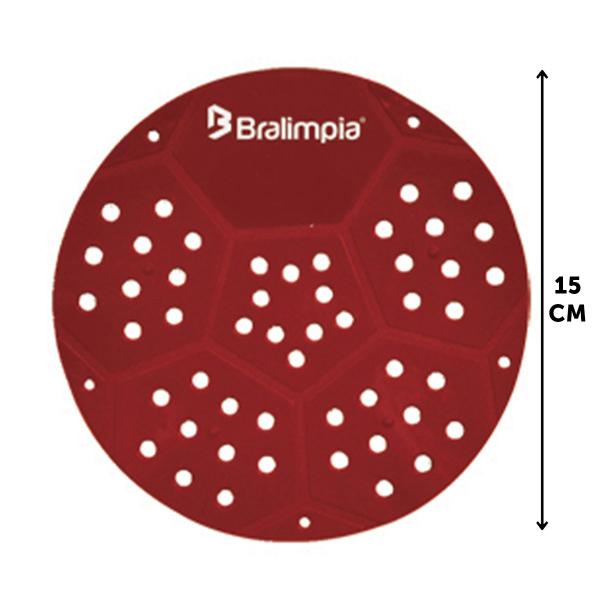 Imagem de 5 telas para banheiro mictorio bralimpia cor vermelha  15cm