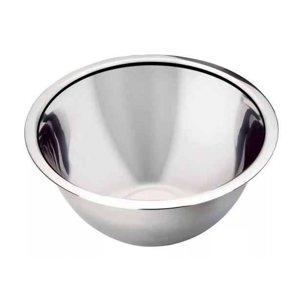 Imagem de 5 Tigela Inox Redonda 18cm Bolw Saladas Massas 900ml