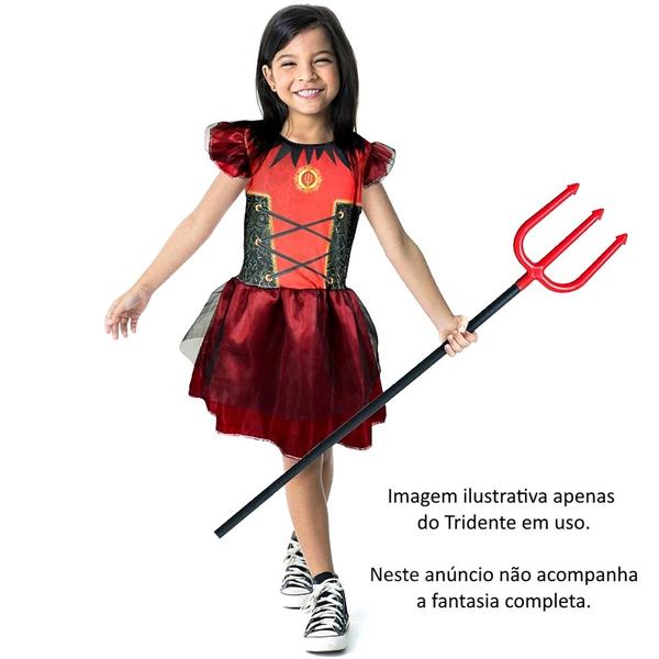 Imagem de 5 Tridentes Diabinho Decoração Enfeite Fantasia Adulto e Infantil Halloween