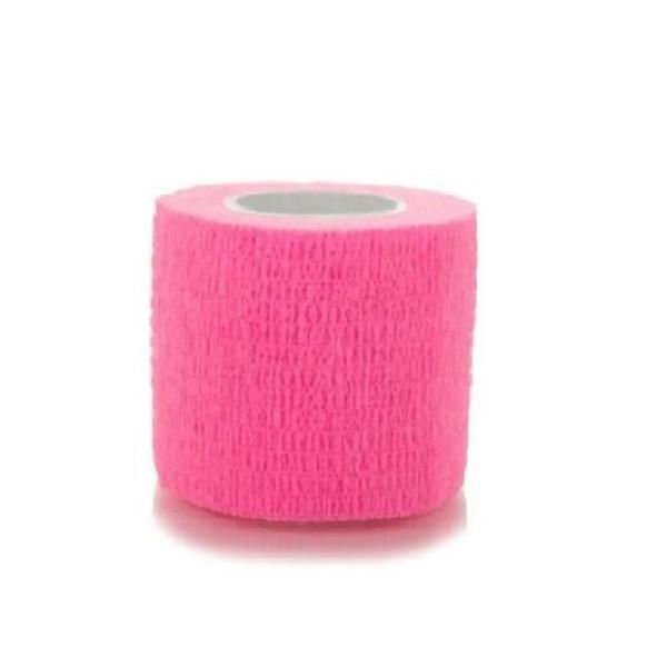 Imagem de 5 Unidades Bandagem Atadura Tam 5cmx4,5m Elastica Flexivel Hopeer - Rosa