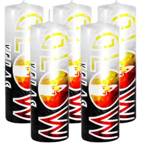 5 Velas De 7 Dias Branca e Preta 100% Parafina Pura 260g - GLOW VELAS Imagem de 5 Velas De 7 Dias Branca e Preta 100% Parafina Pura 260g