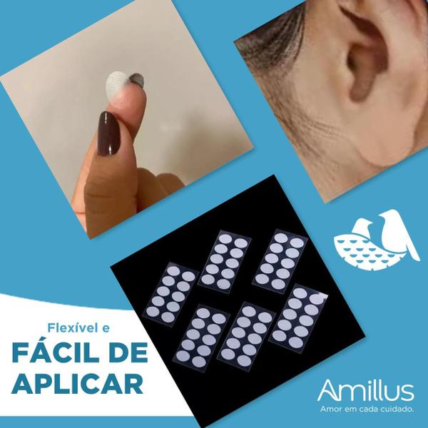 50 Adesivos Tapa Furo Cicatricur Protetor Orelhas Rasgadas - Divas Mali Boutique Imagem de 50 Adesivos Tapa Furo Cicatricur Protetor Orelhas Rasgadas