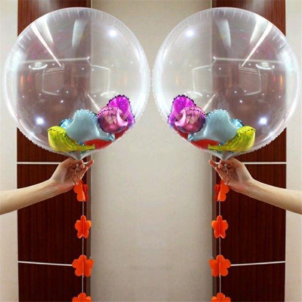 Imagem de 50 Balão Bubble Bolha Transparente 50cm 20 Polegadas