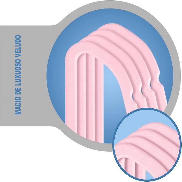 50 Cabides Slim Ultra Finos Antideslizante Aveludado Rosa - Toaninni Imagem de 50 Cabides Slim Ultra Finos Antideslizante Aveludado Rosa