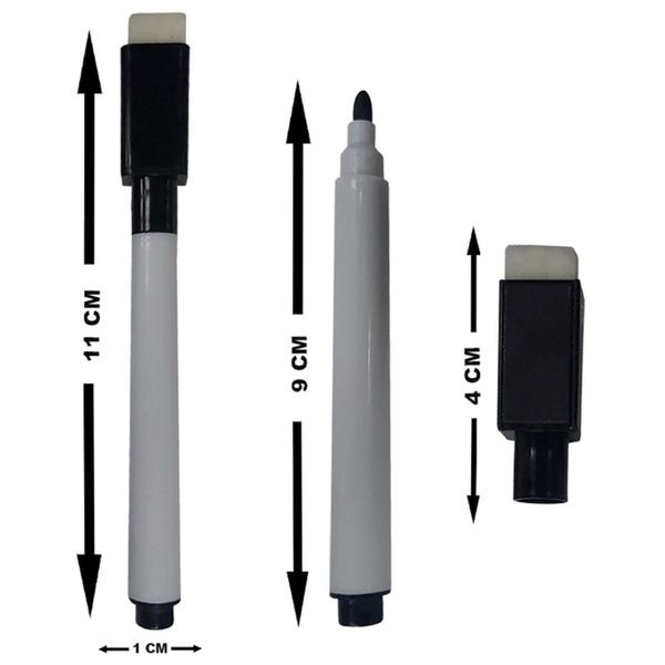 50 Canetas Para Quadro Branco Com Apagador E Imã - Ideal Planners Imagem de 50 Canetas Para Quadro Branco Com Apagador E Imã