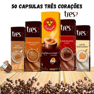 Imagem de 50 Cápsulas Café TRES Corações - Kit sabor definido