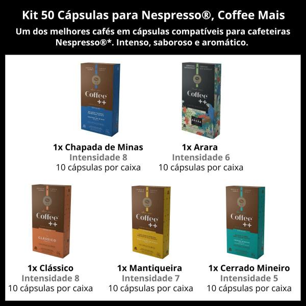 Imagem de 50 Cápsulas Coffee Mais Para Nespresso, Café