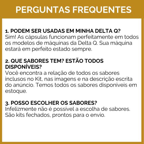 50 Cápsulas Delta Q Degustação Café - Cafeteira Delta Q Imagem de 50 Cápsulas Delta Q Degustação Café - Cafeteira Delta Q