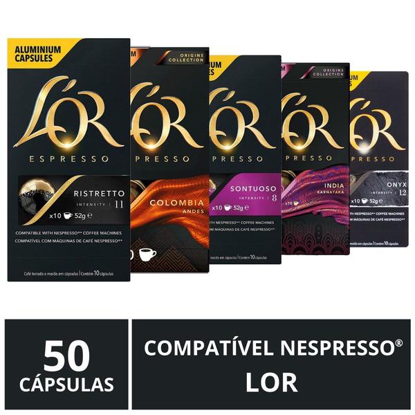 50 Cápsulas para Nespresso, Café Lor - Cafezale - L'OR Imagem de 50 Cápsulas para Nespresso, Café Lor - Cafezale