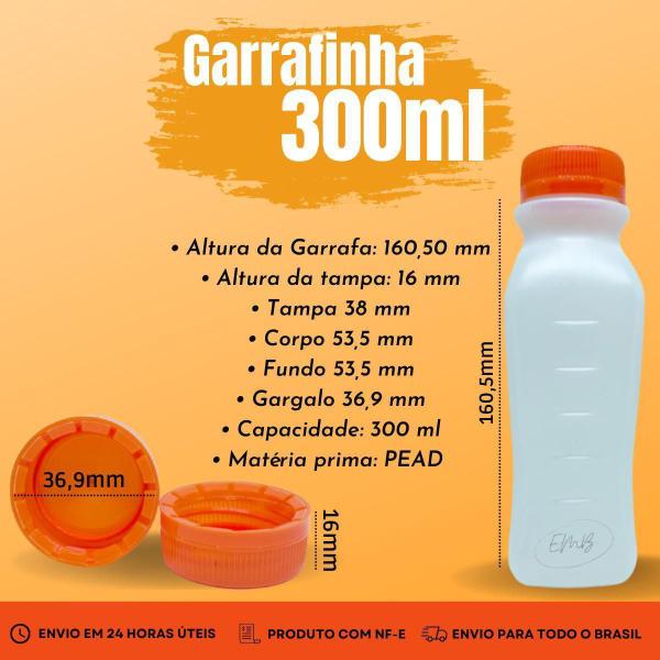 Imagem de 50 Garrafas 300Ml Para Açai Detox Sucos Descartavel P Viagem