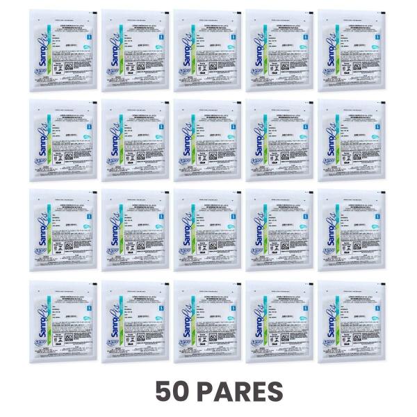 50 Pares Luvas Cirúrgicas 6,5 Estéril Com Pó Sanro Lis Imagem de 50 Pares Luvas Cirúrgicas 6,5 Estéril Com Pó Sanro Lis
