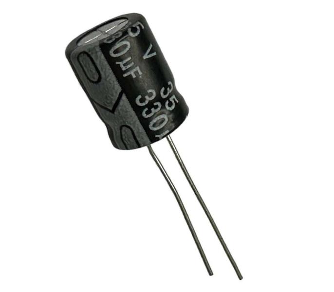 Imagem de 50 pçs - capacitor eletrolitico 330x35v - 330uf x 35v 