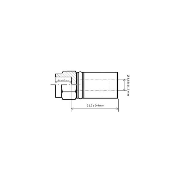 Imagem de 50 Pcs Conector De Compressão Para Cabo Coaxial Rg-6 ul