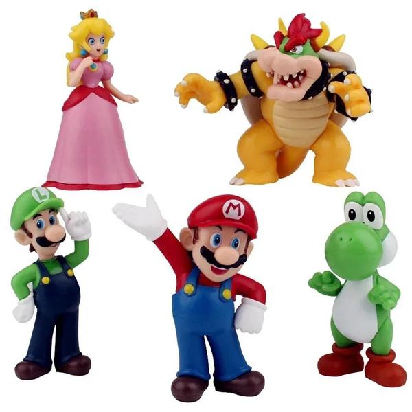 Imagem de 50 Peças de Figuras de Ação Super Mario Bros - Crianças