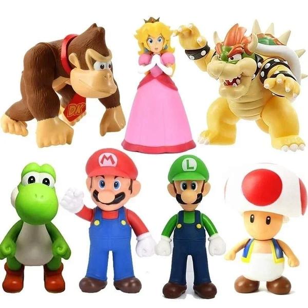 Imagem de 50 Peças de Figuras de Ação Super Mario Bros - Crianças