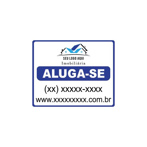 Imagem de 50 Placas Plástico 3mm Vende-Aluga De Imobiliária 30x40cm