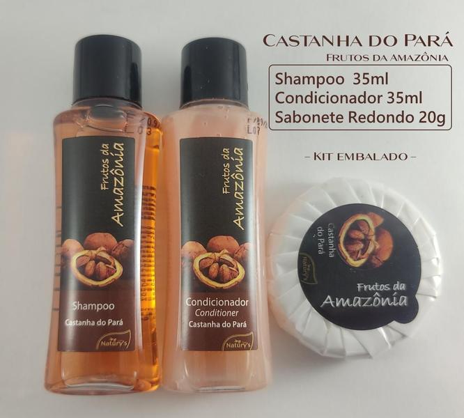 Imagem de 50 Sabonete Shampoo Condicionador Castanha Pará Hotel Motel