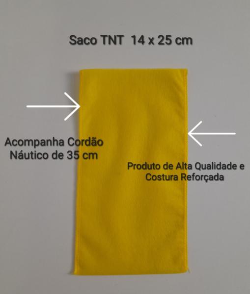 Imagem de 50 Saquinho  TNT 14x25cm C/Cordão Náutico Surpresa, Presente, Lembrancinha