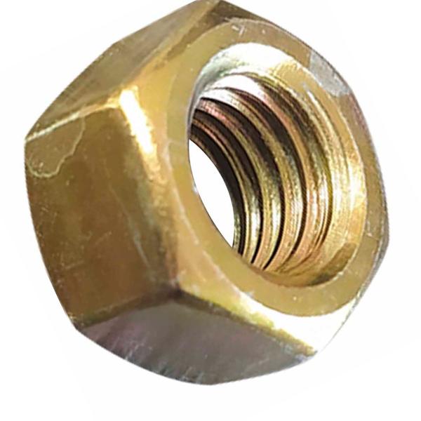 Imagem de 50 Un Porca Sextavada Bicromatizada 3/8" X 16F Chv 9/16 UNC