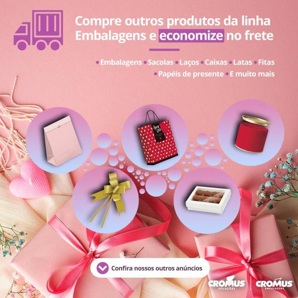 Imagem de 50 Un Saco embalagem metalizado Lilás para presentes lojas festa 20x29 cm Cromus