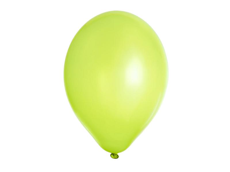 Imagem de 50 Unidades Balão Bexiga Verde Limão Liso Número 7 Polegadas Para Festas Decoração