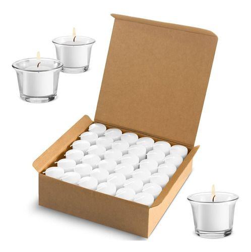 50 Velas Castiçal Vidro Rechaud Copo Porta Vela Casamento - DecorarMais Imagem de 50 Velas Castiçal Vidro Rechaud Copo Porta Vela Casamento