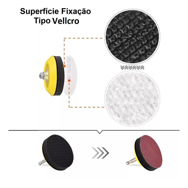 50 X Lixas Disco Grão Liso 125mm 5 Pol. Lixadeira Politriz KaQi Imagem de 50 X Lixas Disco Grão Liso 125mm 5 Pol. Lixadeira Politriz KaQi