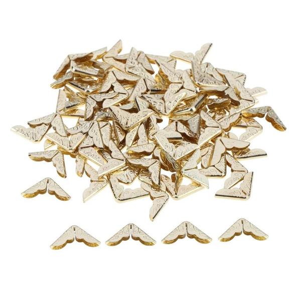 Imagem de 500-1000pcs Álbuns De Scrapbooking Protetores De Canto Metal Livro Cartão Arquivo Menu Para Pastas