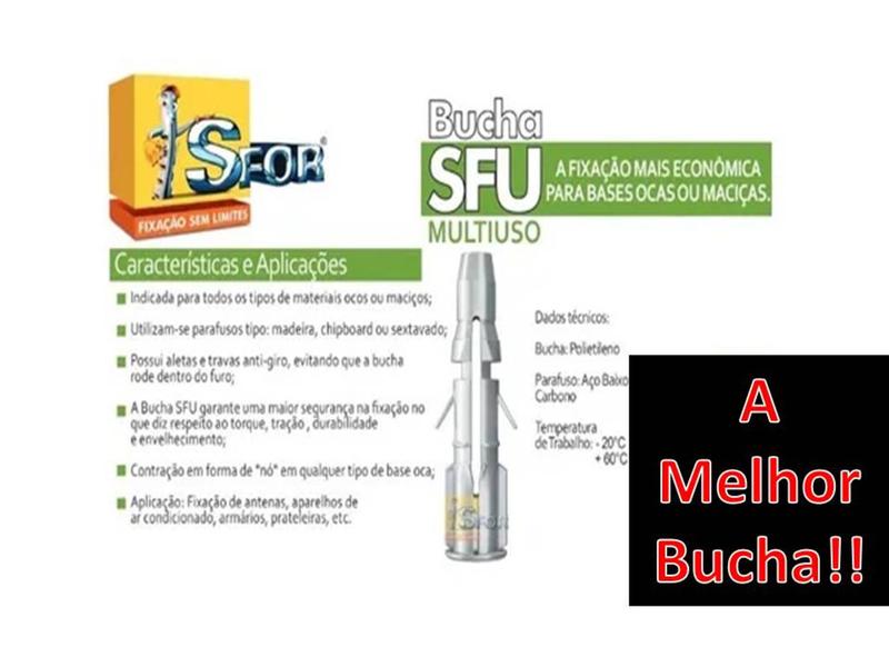 500 Bucha 8mm Tijolo Bloco Parede Oca C/ Aba Sem Parafuso - Sfor Imagem de 500 Bucha 8mm Tijolo Bloco Parede Oca C/ Aba Sem Parafuso