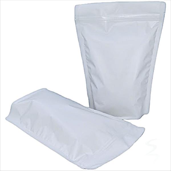 Imagem de 500 Embalagens Sacos Stand Up Pouch Branco Fosco Fecho Zip 14x22