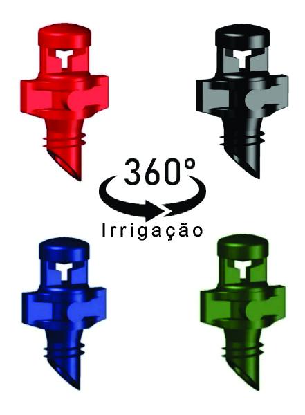 500 Microaspersor Estático Irrigação 360 *Escolha a Vazão* - PTI Conexões Imagem de 500 Microaspersor Estático Irrigação 360 *Escolha a Vazão*