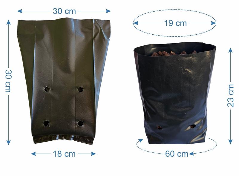 500 Saco de Muda Extra Reforçado 30x40cm 200 Micras - AAZ Imagem de 500 Saco de Muda Extra Reforçado 30x40cm 200 Micras
