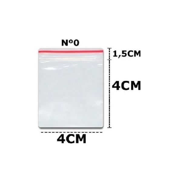 Imagem de 5000 Sacos Saquinho Zip Lock Hermético 4x4cm Zip Lock