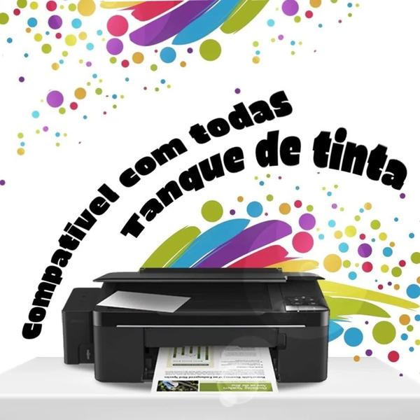 Imagem de 500Ml Kit Tinta Recarga Cartuchos Impressoras 56, 57, 60, 61, 92,93