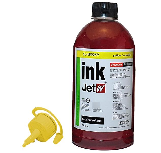 500ml Tinta EPS T544 L3250 L3150 L3210 L3110 L5190 L5290 L1210 L1250 L5590 544 - Jetw Imagem de 500ml Tinta EPS T544 L3250 L3150 L3210 L3110 L5190 L5290 L1210 L1250 L5590 544