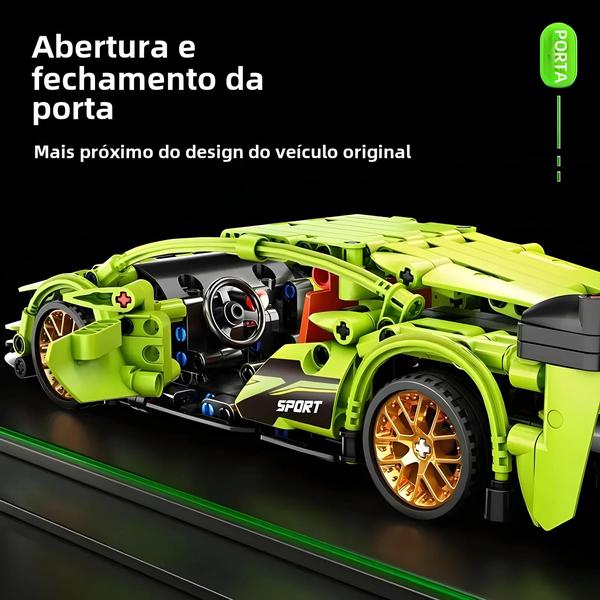 Imagem de 504 Peças de Blocos de Construção para Carro - Aprendizagem Precoce e Desenvolvimento da Inteligência