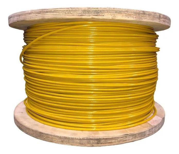 Imagem de 50M Cabo Aço Revestido Para Academia Amarelo 1/8 X 4,8 Mm