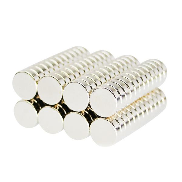 Imagem de 50pcs. Imã De Neodímio 10x3 Redondo Pastilha 10mm X 3mm N35