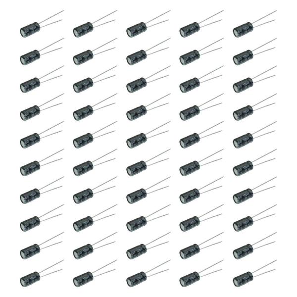 Imagem de 50x Capacitor Eletrolítico 100uf x 35v 105º Kit c/50 Peças