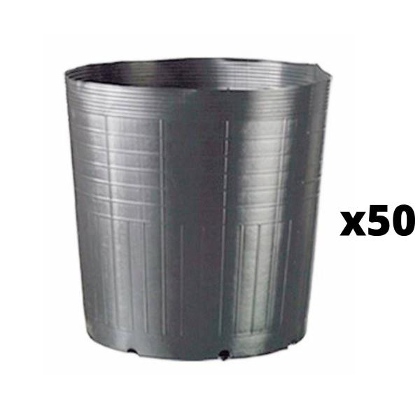 Imagem de 50X Embalagem Para Muda Sem Alça (2,8L) Preto NUTRIPLAST