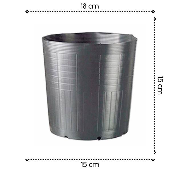 50X Embalagem Para Muda Sem Alça (2,8L) Preto NUTRIPLAST Imagem de 50X Embalagem Para Muda Sem Alça (2,8L) Preto NUTRIPLAST