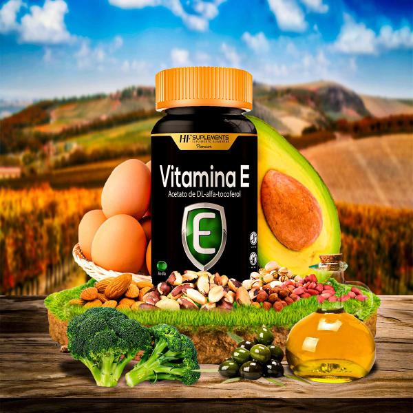 Imagem de 50x vitamina e 400ui alfa tocoferol 60 caps hf suplements