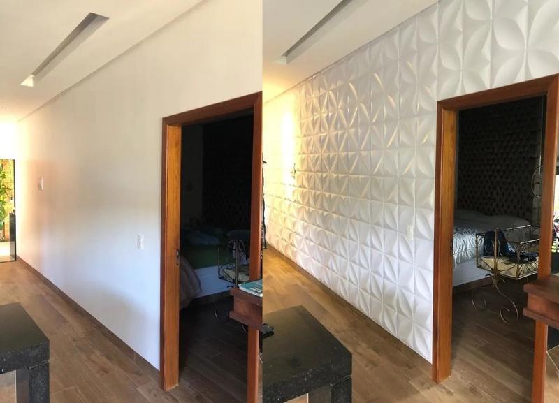 Imagem de 52 Placas Revestimento 3d Decora Parede Alto Relevo Painel